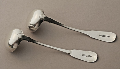 Scottish Provincial Silver Toddy Ladles (3) - Dundee - William Constable